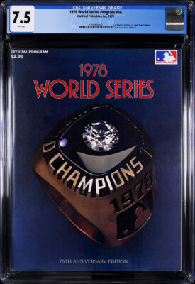 1978 MLB World Series Game Program (Yankees vs. Dodgers)